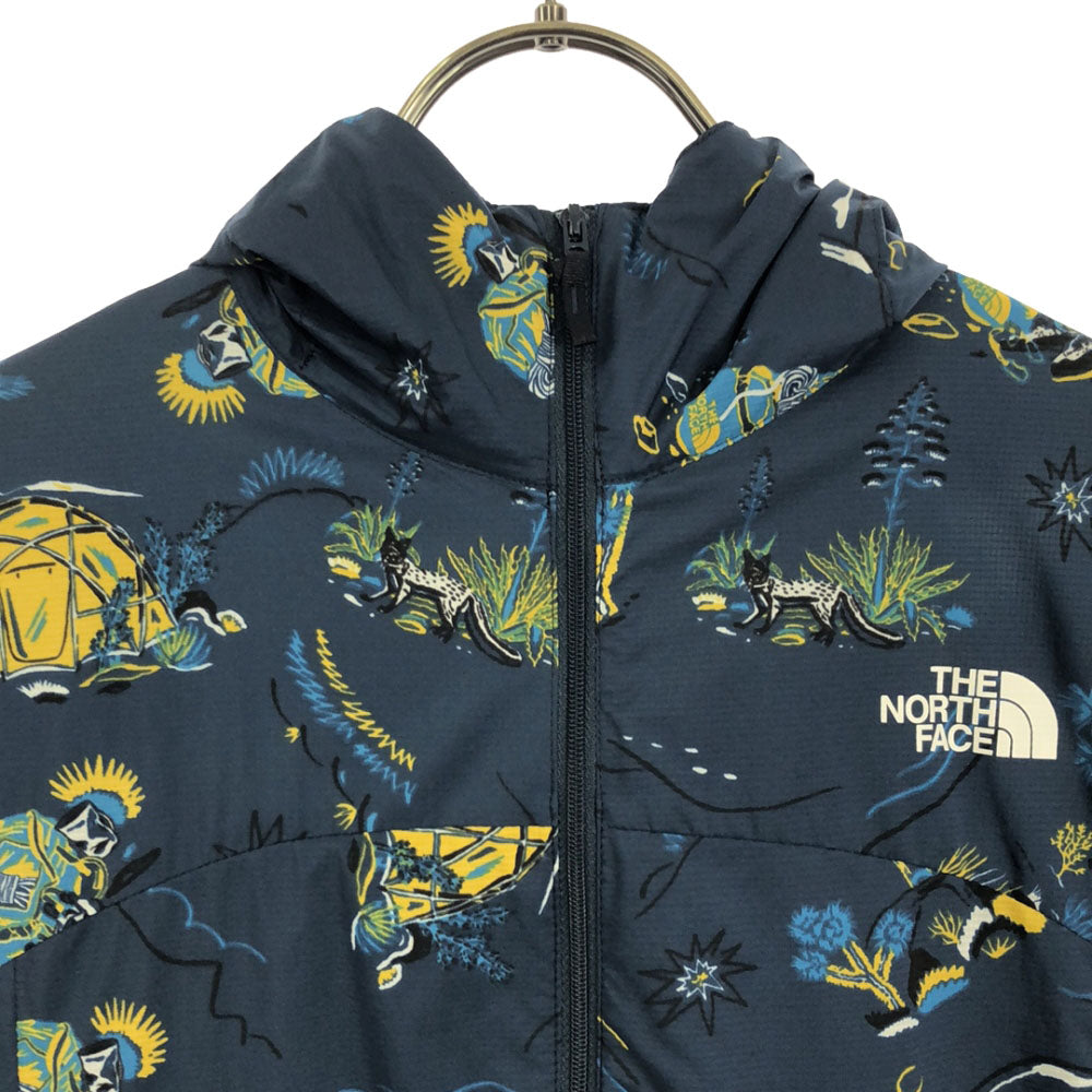 THE NORTH FACE ザノースフェイス NPW21810 総柄 長袖 ナイロンジャケット S ブルー系 アウトドア レディース