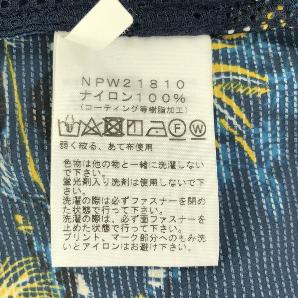 THE NORTH FACE ザノースフェイス NPW21810 総柄 長袖 ナイロンジャケット S ブルー系 アウトドア レディース