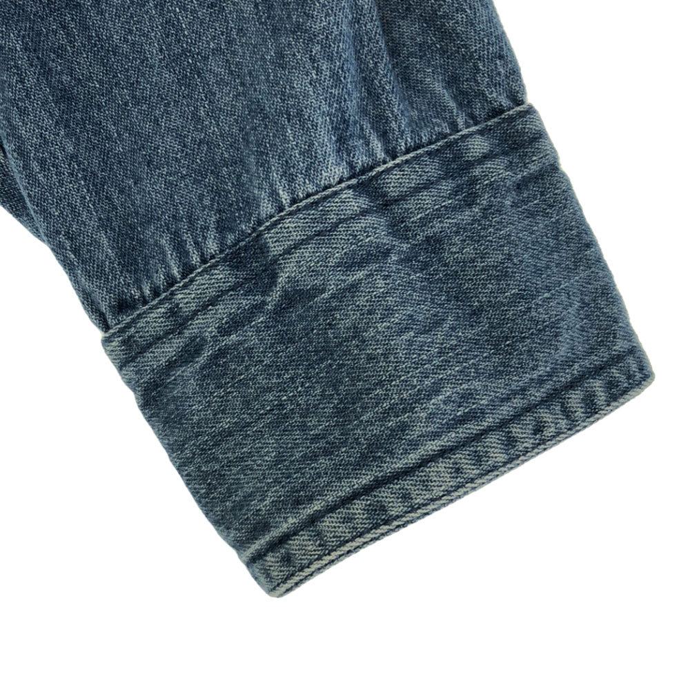 ハードロックカフェ ロゴ刺繍 長袖 デニム ボタンダウンシャツ S HARD ROCK CAFE メンズ