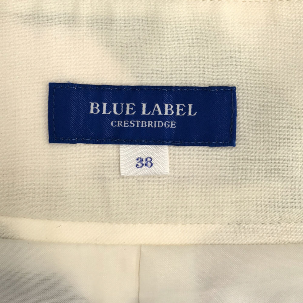 未使用 ブルーレーベルクレストブリッジ 日本製 三陽商会 ミディ丈 フレアスカート 38 パープル系 BLUE LABEL CRESTBRIDGE タグ付き サイドジップ 裏地付き レディース