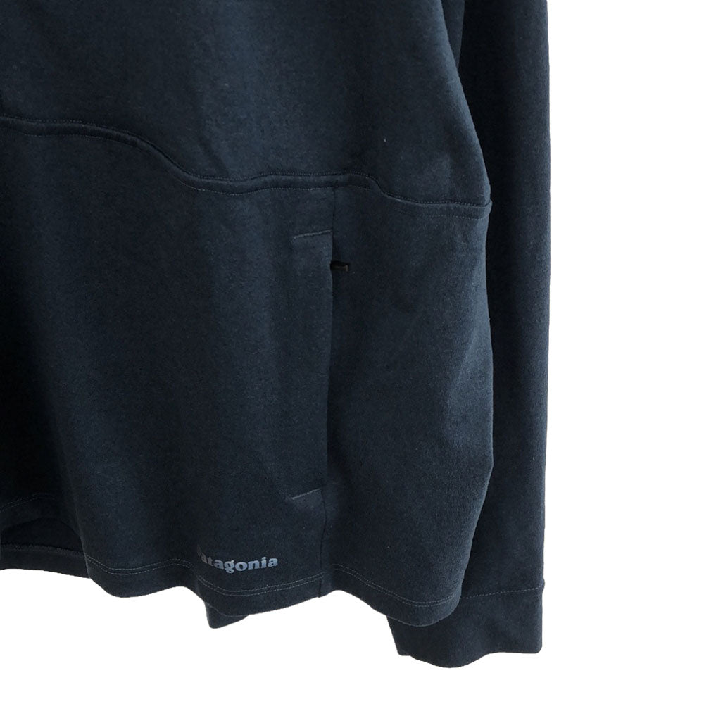 patagonia パタゴニア 長袖 ジップジャケット L ネイビー ハーフジップ プルオーバー アウトドア メンズ