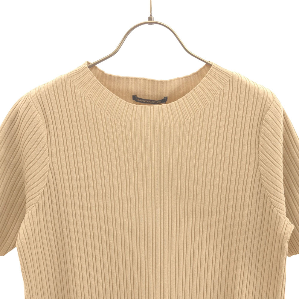 未使用 BARNYARDSTORM バンヤードストーム 半袖 レーヨン ロングワンピース F ベージュ タグ付き レディース