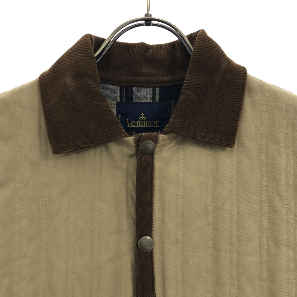 Le Minor ルミノア ジャケット 38 ベージュ系 裏地チェック レディース