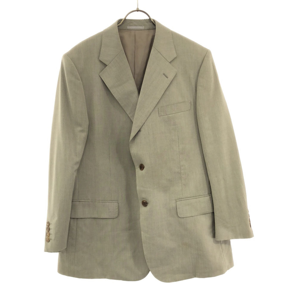 LANVIN LA COLLECTION ランバンコレクション 日本製 ウールブレンド テーラードジャケット ST46-54 ライトグレー メンズ