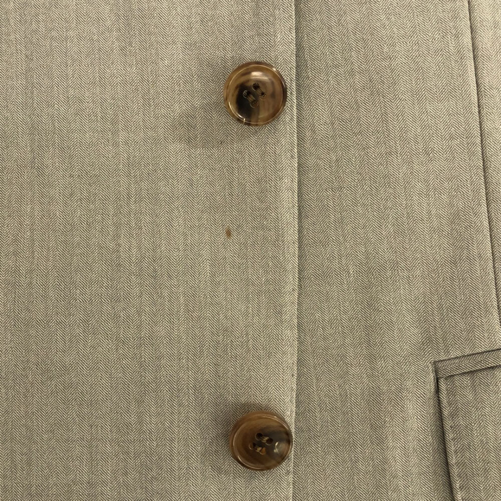 LANVIN LA COLLECTION ランバンコレクション 日本製 ウールブレンド テーラードジャケット ST46-54 ライトグレー メンズ