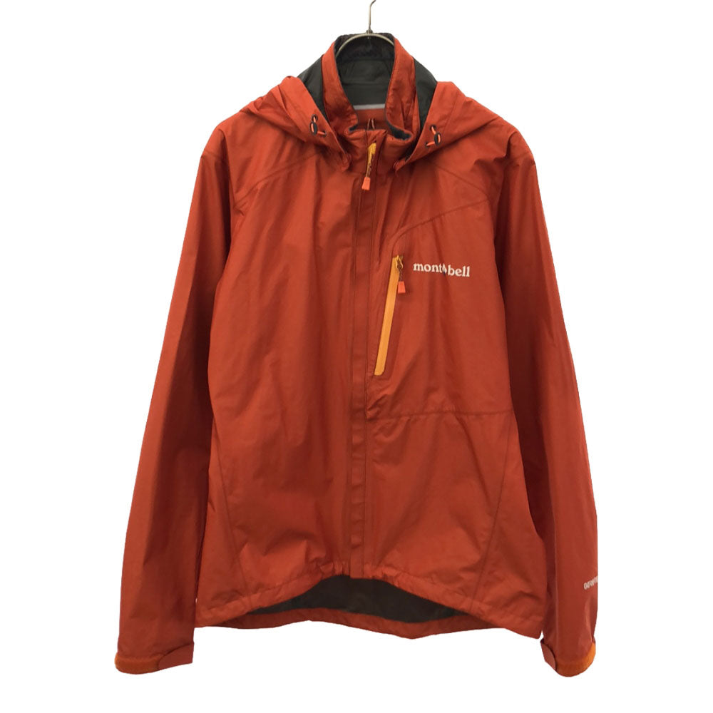 モンベル #1130409 サイクル ナイロンジャケット M オレンジ mont-bell 収納袋付き アウトドア ベンチレーション メンズ