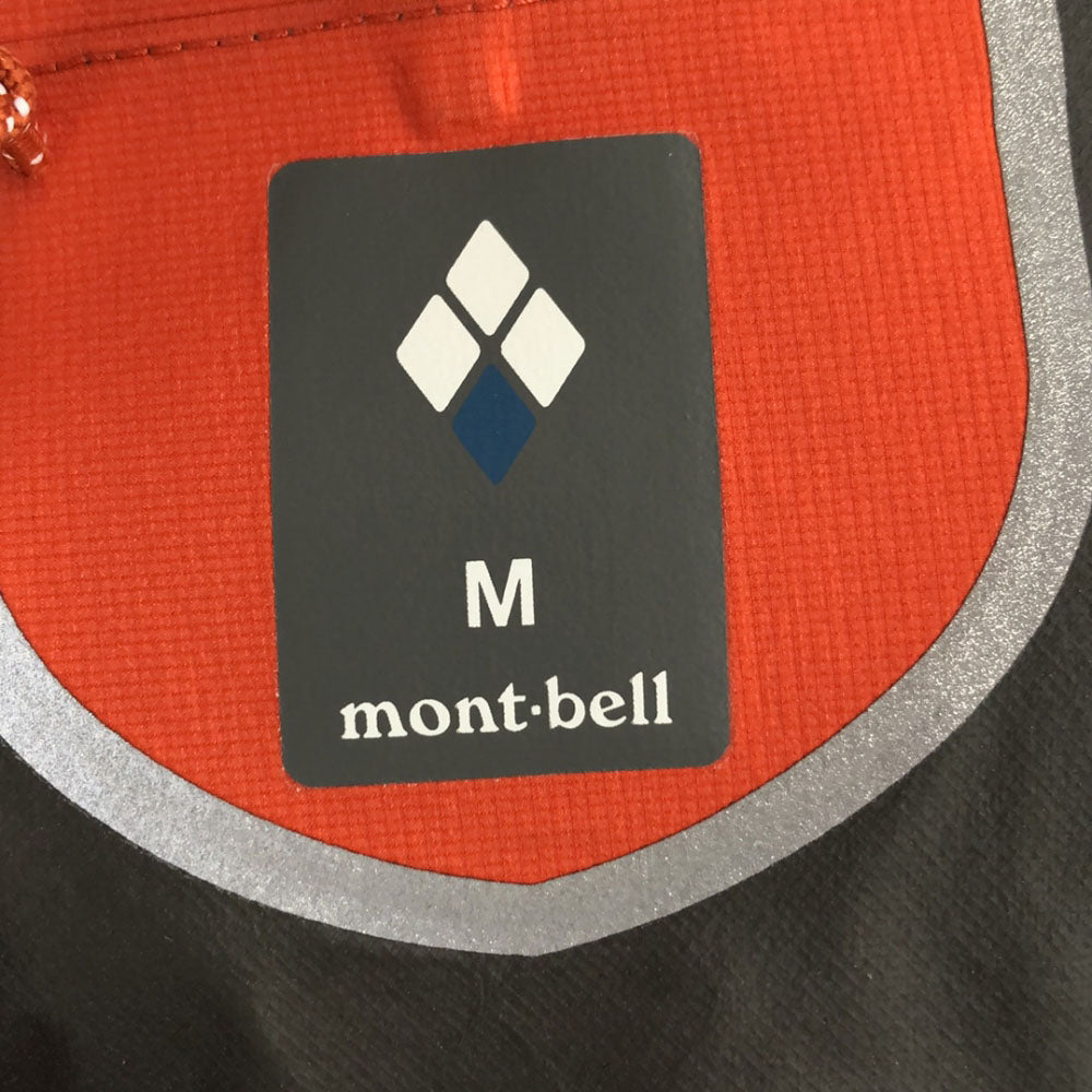 モンベル #1130409 サイクル ナイロンジャケット M オレンジ mont-bell 収納袋付き アウトドア ベンチレーション メンズ