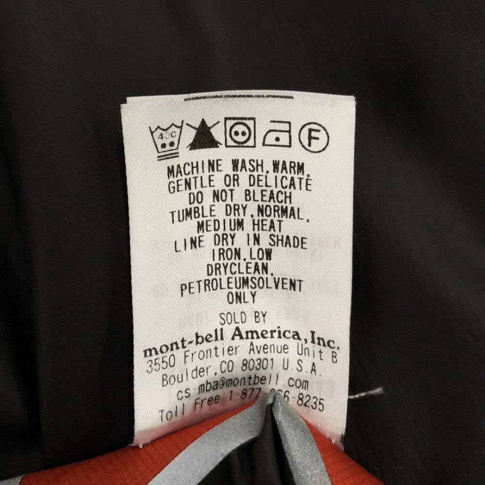 モンベル #1130409 サイクル ナイロンジャケット M オレンジ mont-bell 収納袋付き アウトドア ベンチレーション メンズ