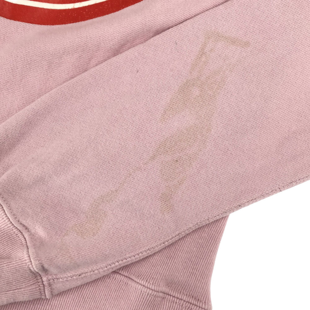 アベイシングエイプ 日本製 プリント 長袖 トレーナー XS ピンク A BATHING APE スウェット レディース