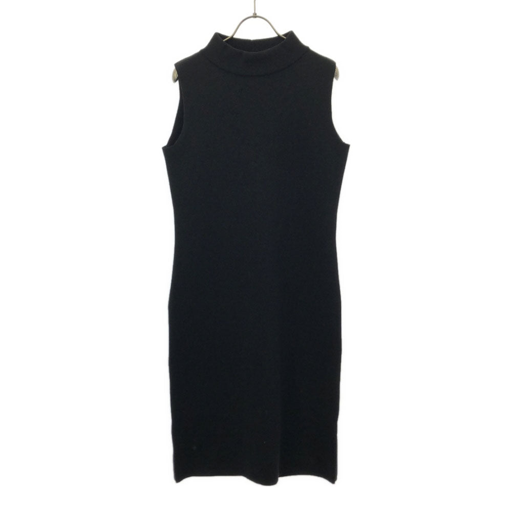 MAX MARA マックスマーラ ウール100% イタリア製 ノースリーブ ハイネックニット ワンピース S ブラック レディース