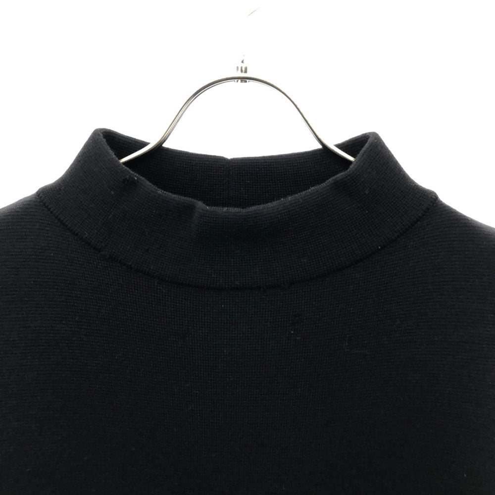 MAX MARA マックスマーラ ウール100% イタリア製 ノースリーブ ハイネックニット ワンピース S ブラック レディース