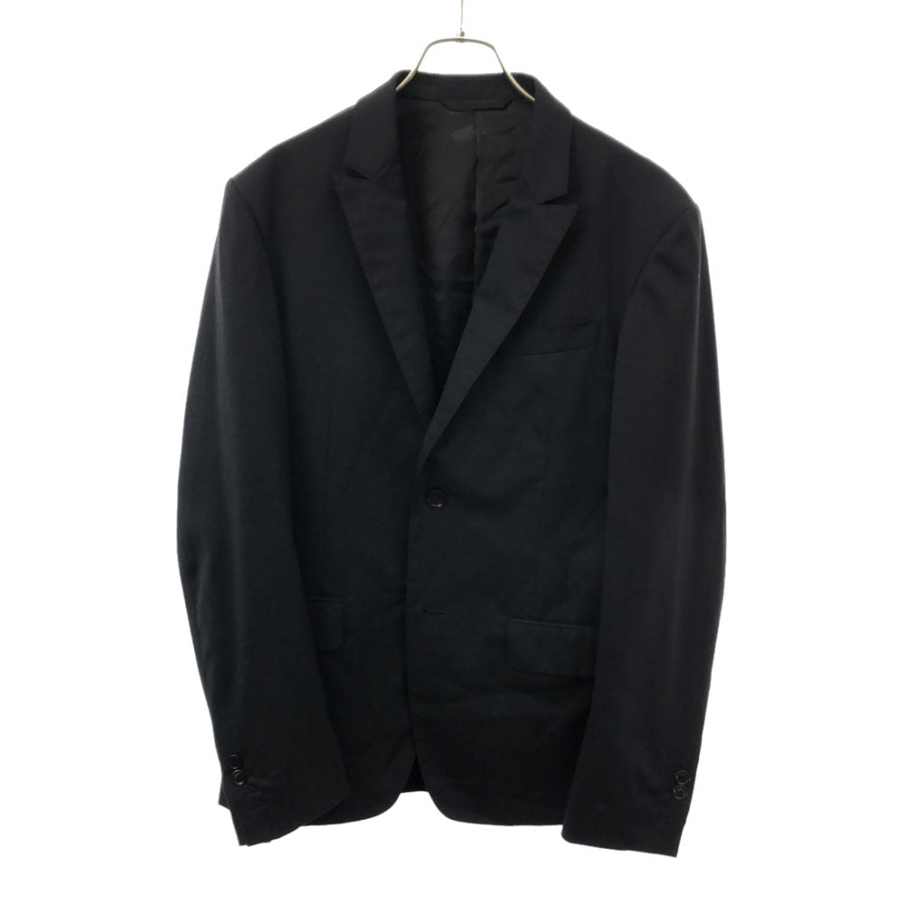 CoSTUME NATIONAL コスチュームナショナル 日本製 ウールブレンド テーラードジャケット 46 ブラック メンズ