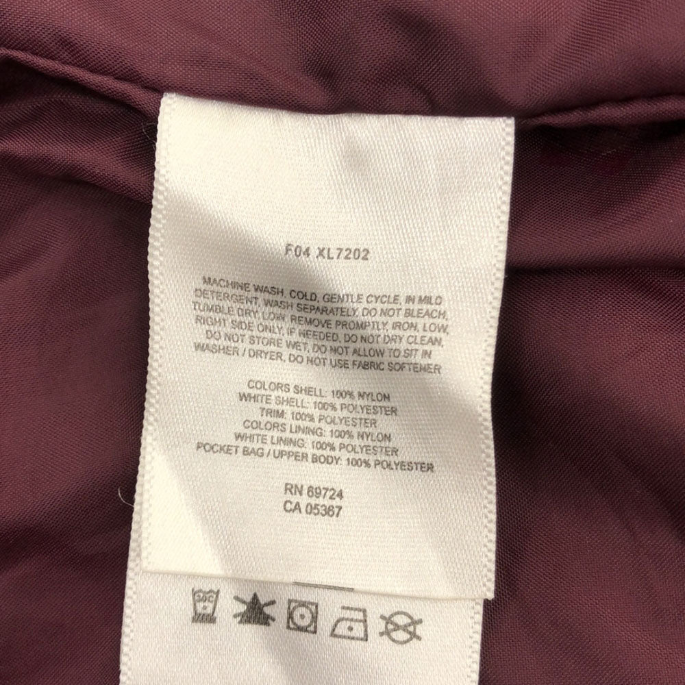 Columbia コロンビア ナイロンジャケット S ダークパープル×ホワイト アウトドア レディース