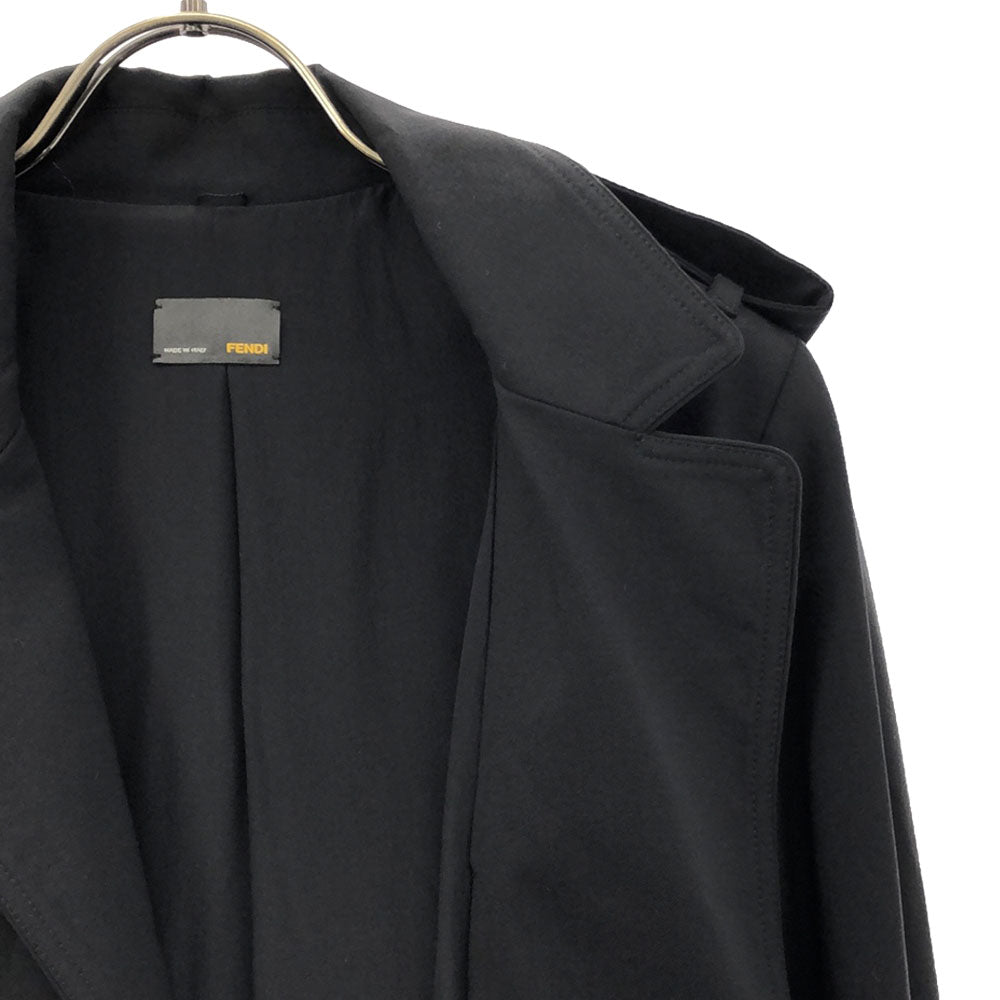 FENDI フェンディ トレンチコート 38 ブラック レディース