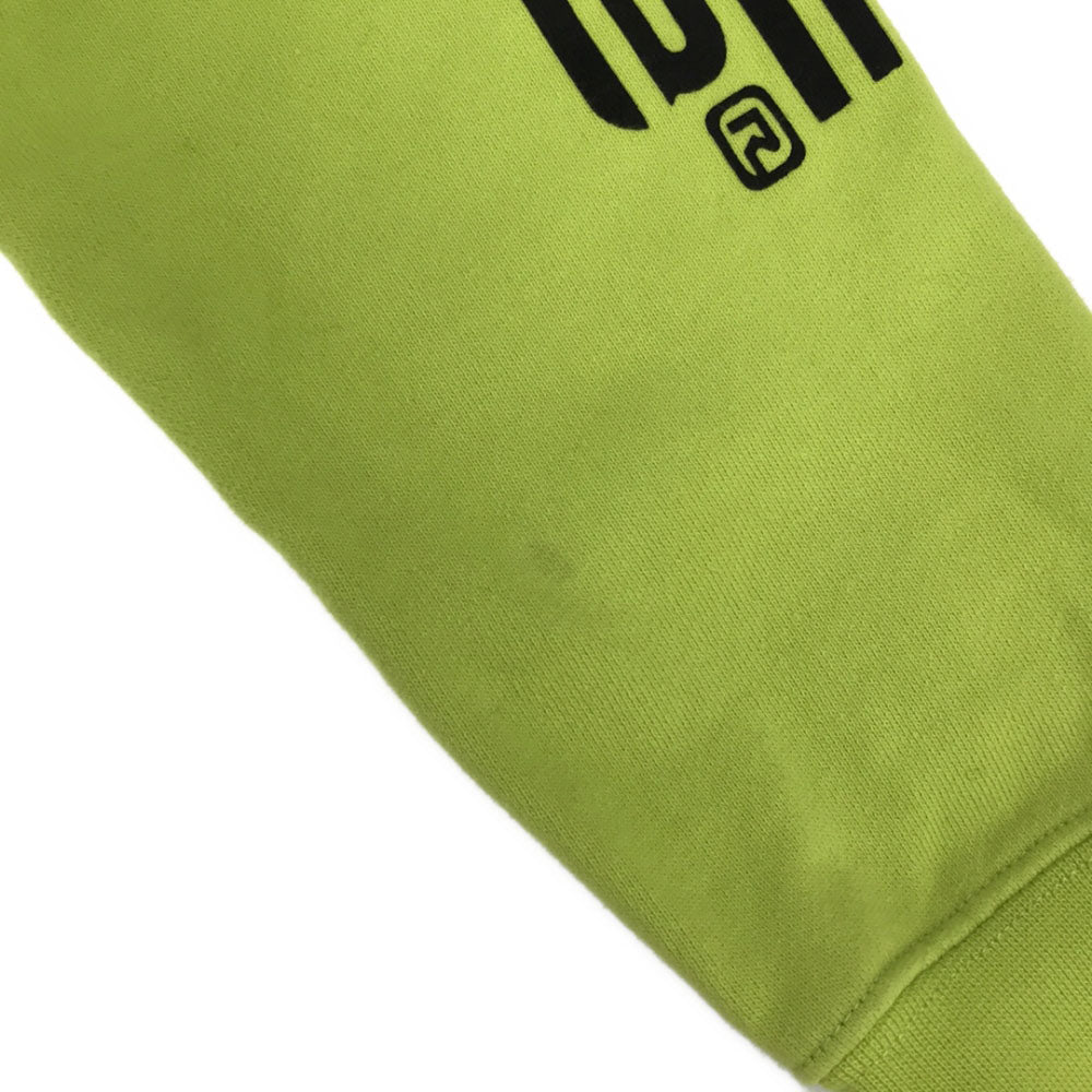 Billionaire Boys Club ビリオネアボーイズクラブ プリント 長袖 スウェットパーカー S ライムイエロー プルオーバー トレーナー メンズ