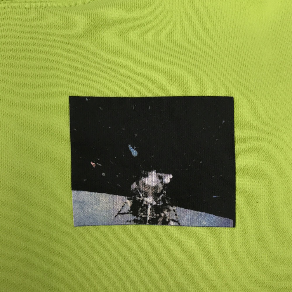 Billionaire Boys Club ビリオネアボーイズクラブ プリント 長袖 スウェットパーカー S ライムイエロー プルオーバー トレーナー メンズ