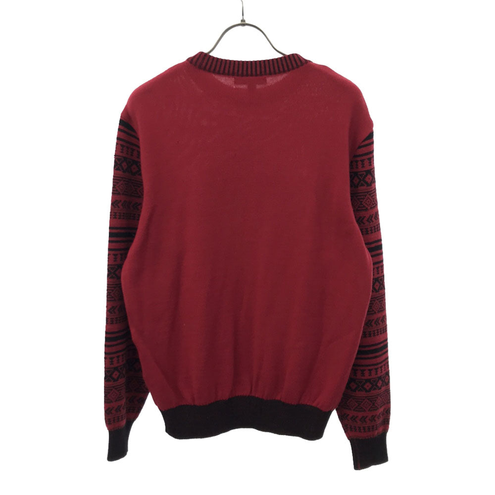 KENZO GOLF ケンゾーゴルフ 日本製 ゴルフ 長袖 セーター 1 レッド系 ニット メンズ