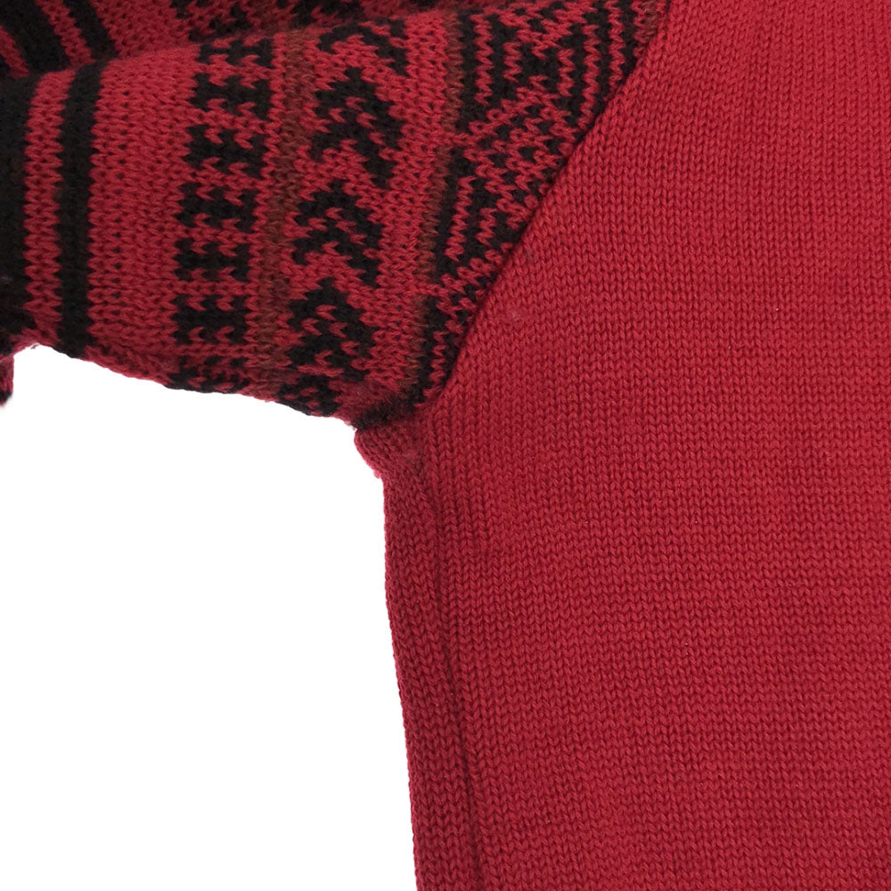 KENZO GOLF ケンゾーゴルフ 日本製 ゴルフ 長袖 セーター 1 レッド系 ニット メンズ