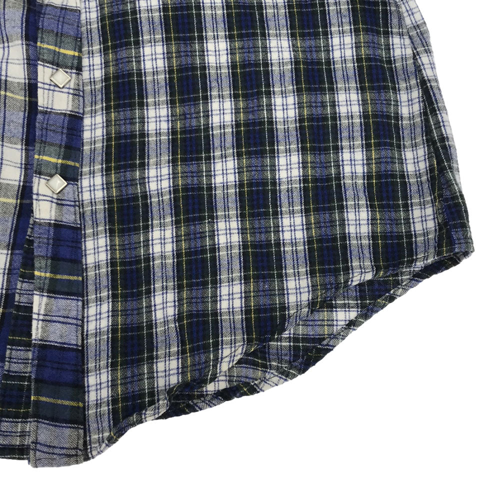 rockmount ranch wear ロックマウントランチウェア 70s レインボータグ チェック柄 長袖 ウエスタンシャツ M オールド ヴィンテージ メンズ