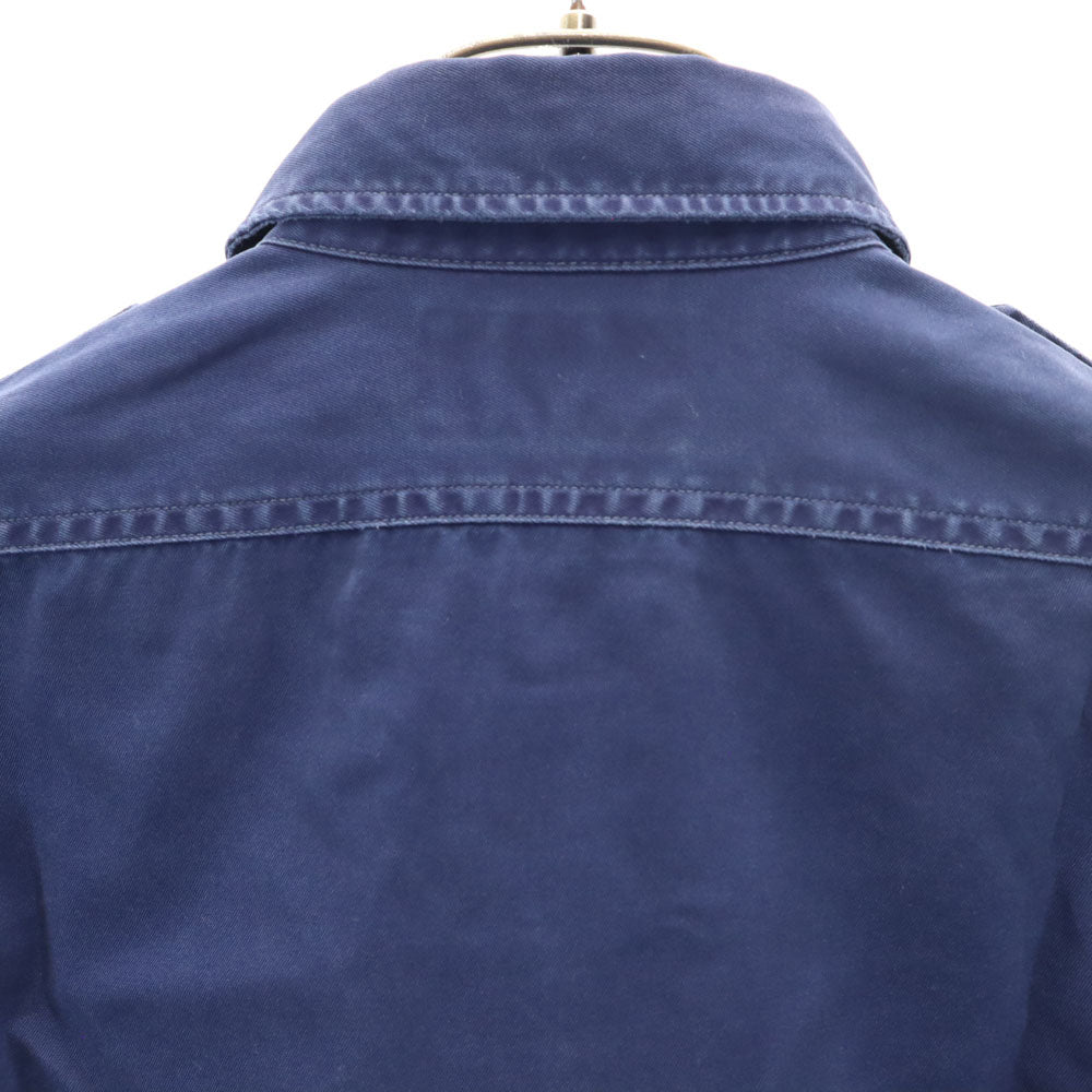 RRL 一ツ星 長袖 コットンシャツ S ネイビー ダブルアールエル RALPH LAUREN メンズ