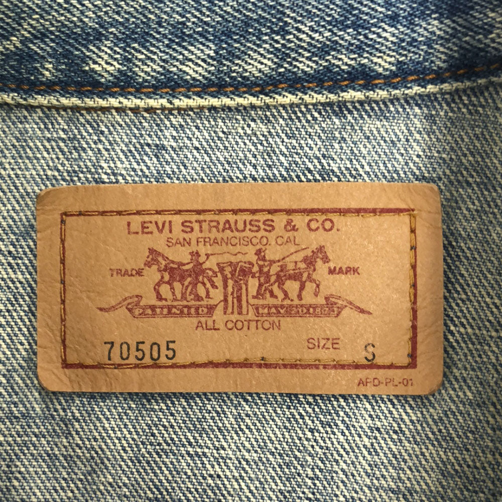 リーバイス 70505 デニムジャケット S Levi's ジージャン メンズ