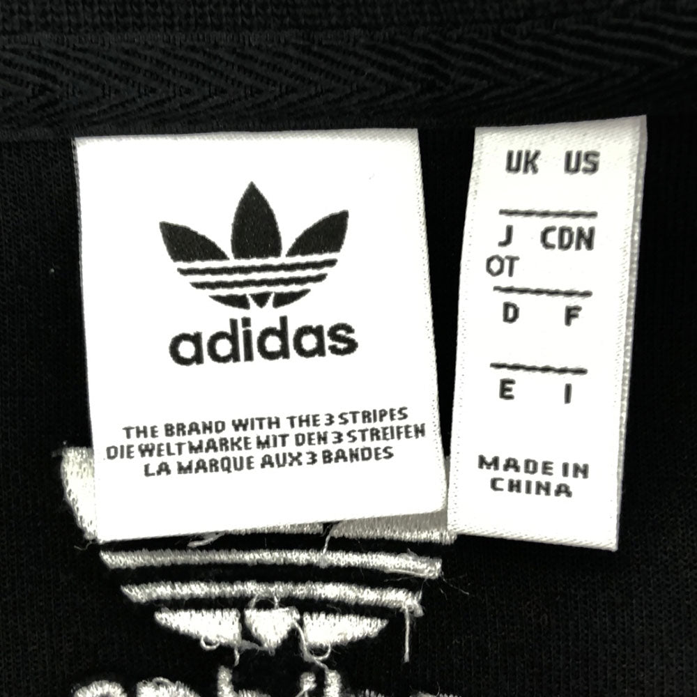 adidas アディダス トレフォイルロゴ刺繍 長袖 スウェット トレーナー OT ブラック レディース
