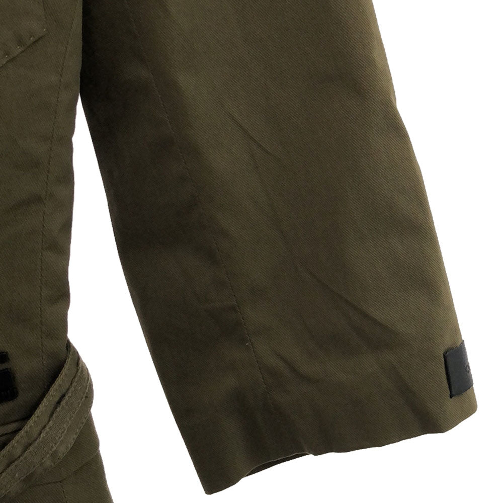 G-STAR RAW ジースターロウ 未使用 ロゴ 7分袖 ショート丈 コットンジャケット 36 カーキ タグ付き レディース