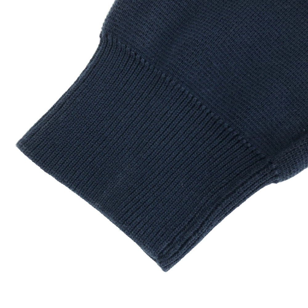 LACOSTE ラコステ ボーダー柄 長袖 コットン ニット XS ネイビー×ホワイト セーター メンズ