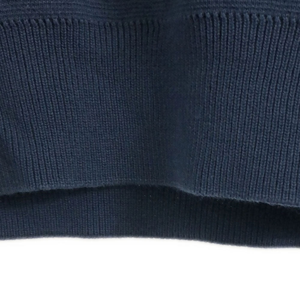 LACOSTE ラコステ ボーダー柄 長袖 コットン ニット XS ネイビー×ホワイト セーター メンズ