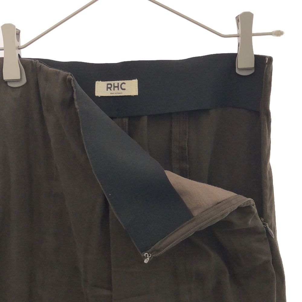 アールエイチシーロンハーマン 日本製 フェイクスエード テーパードパンツ S ブラウン レディース