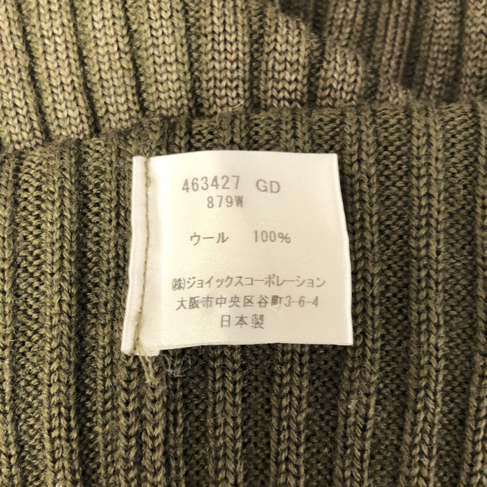 Paul Smith ポールスミス 日本製 ウール 長袖 Vネック セーター M カーキ ニット レディース