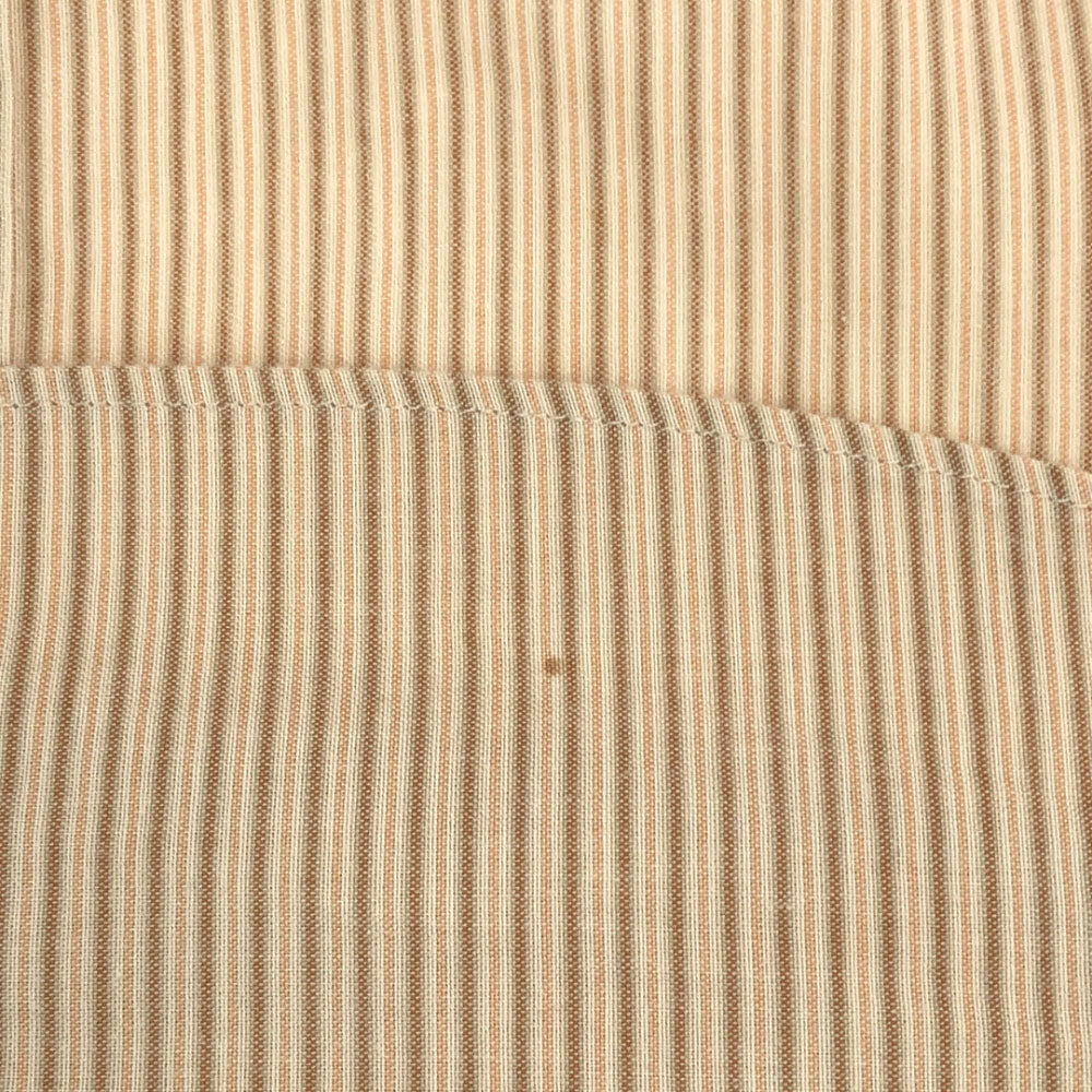 バーバリーロンドン 三陽商会 ストライプ 長袖 バンドカラーシャツ L ベージュ系 BURBERRY LONDON メンズ