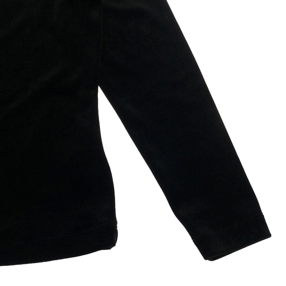 ベロア ノワール バイ フォクシー ニューヨーク 長袖 ベロア カットソー 38 ブラック×ホワイト VELOUR NOIR by FOXEY レディース