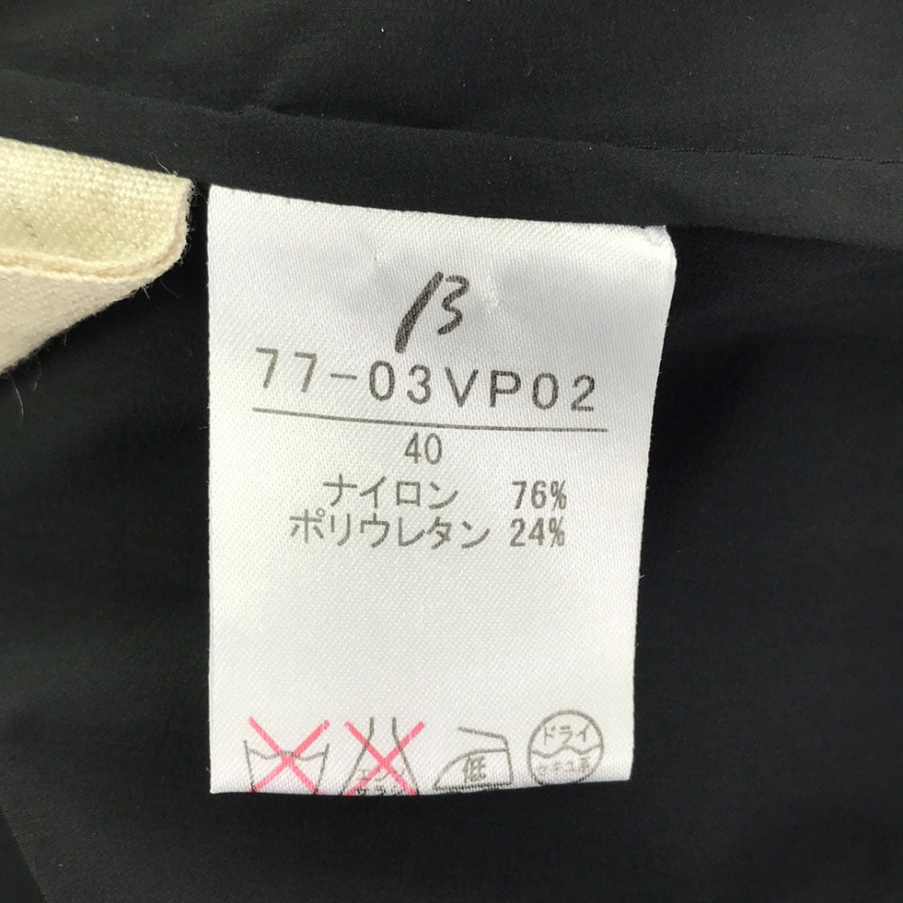 β ベータ 日本製 ノースリーブ ジャケット 40 ブラック フード付 レディース