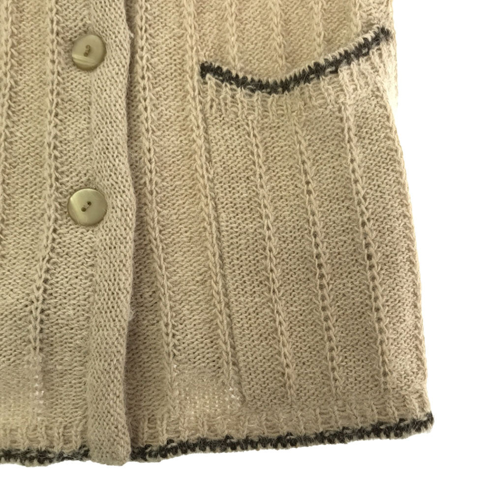 Emporio Armani エンポリオアルマーニ 90s イタリア製 アルパカブレンド ニットベスト 40 ベージュ系 オールド レディース