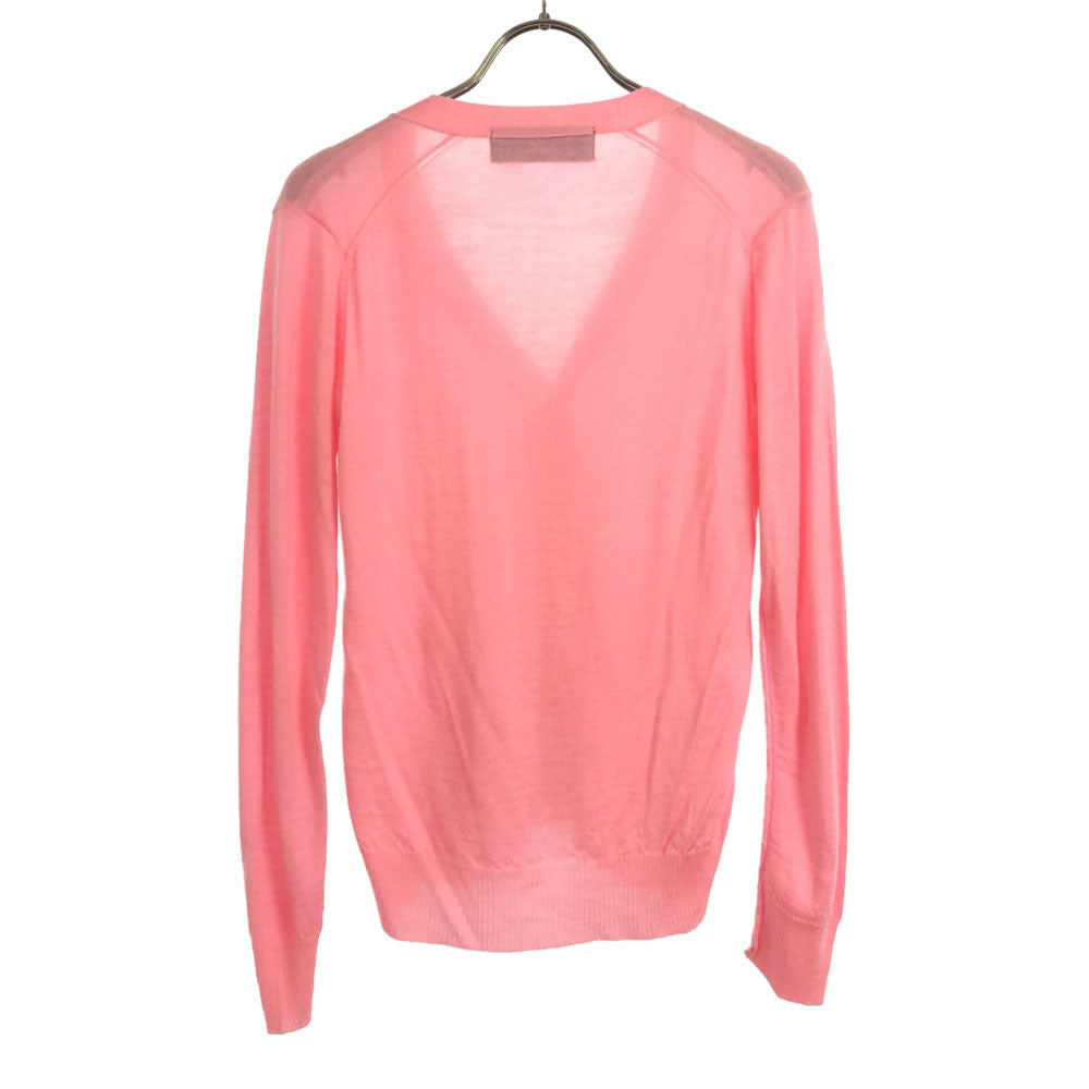 トリココムデギャルソン 長袖 Vネック カーディガン ピンク tricot COMME des GARCONS レディース