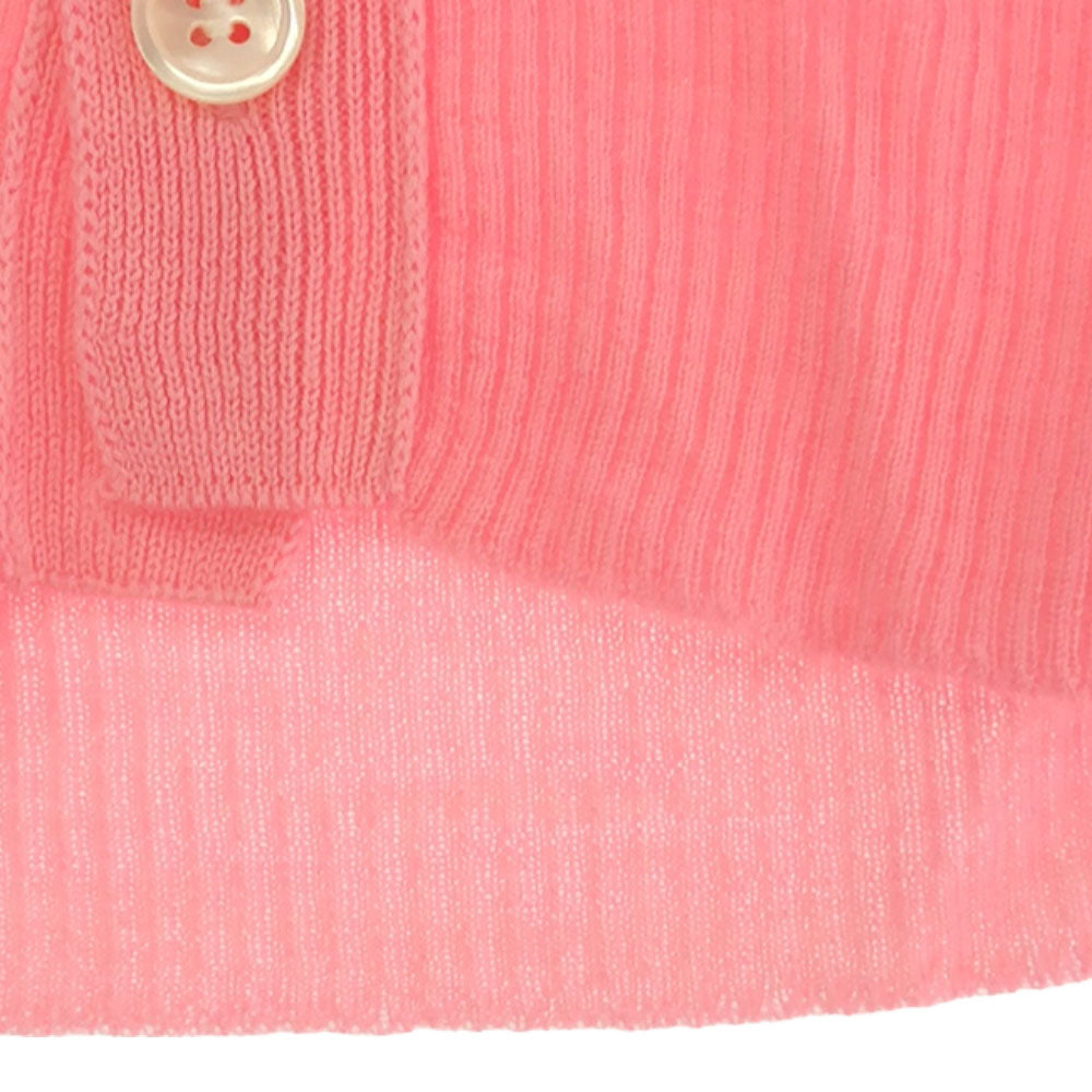 トリココムデギャルソン 長袖 Vネック カーディガン ピンク tricot COMME des GARCONS レディース