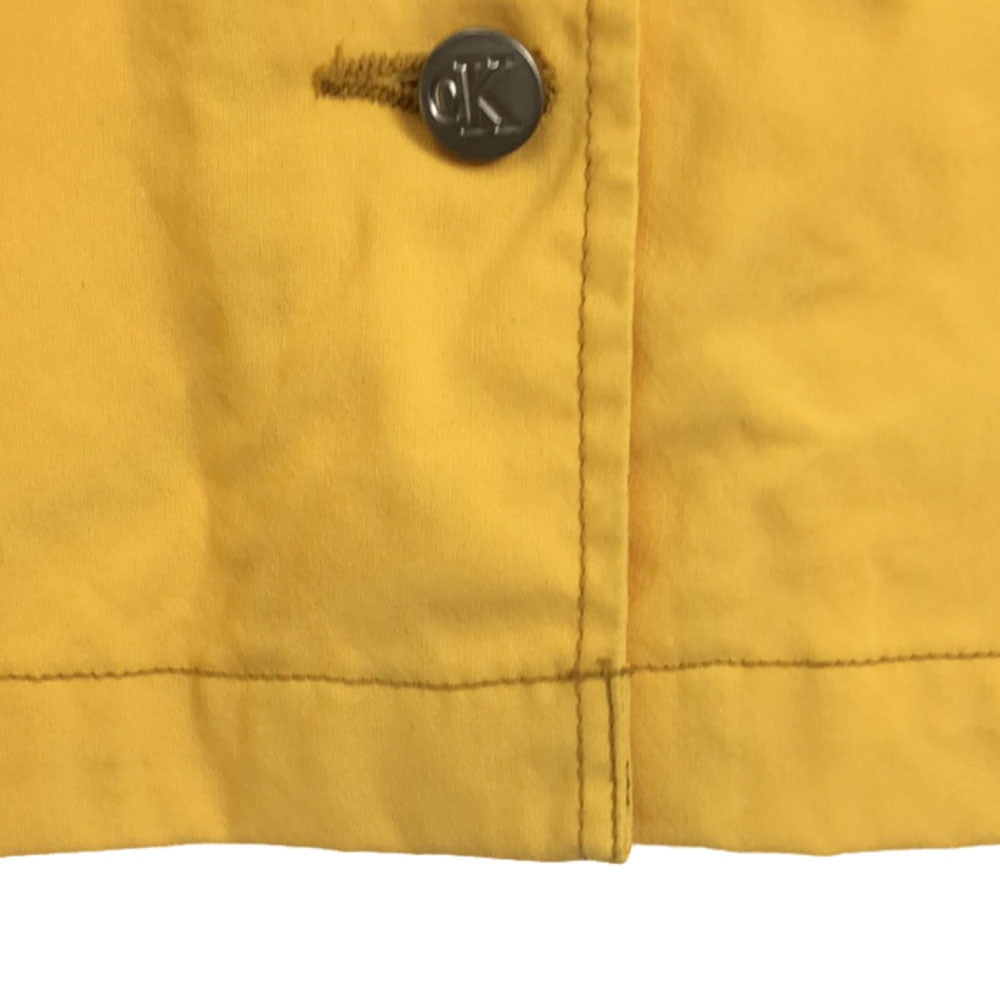 Calvin klein Jeans カルバンクラインジーンズ 90s ナイロンジャケット S イエロー オールド レディース