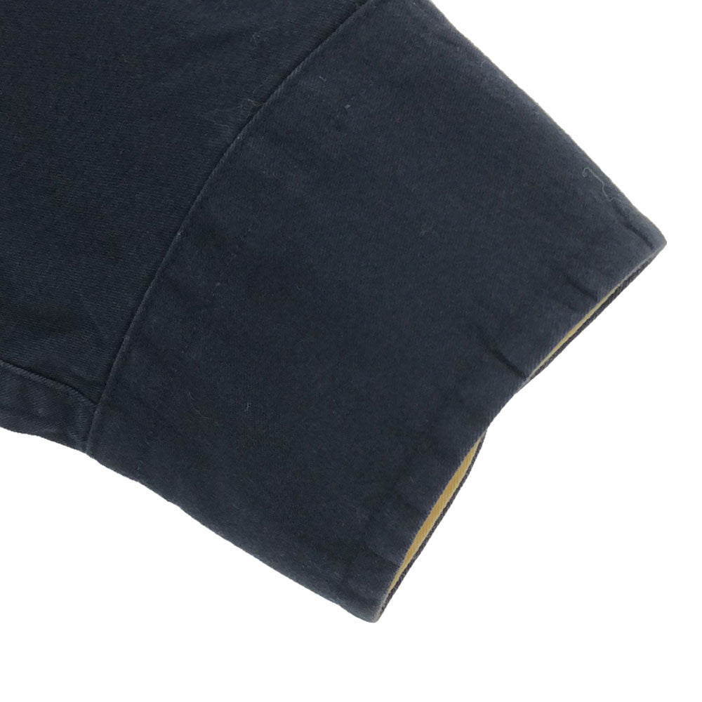 TOMMY HILFIGER トミーヒルフィガー 90s フラッグタグ ロゴ刺繍 長袖 ボタンダウンシャツ S ネイビー系 オールド メンズ