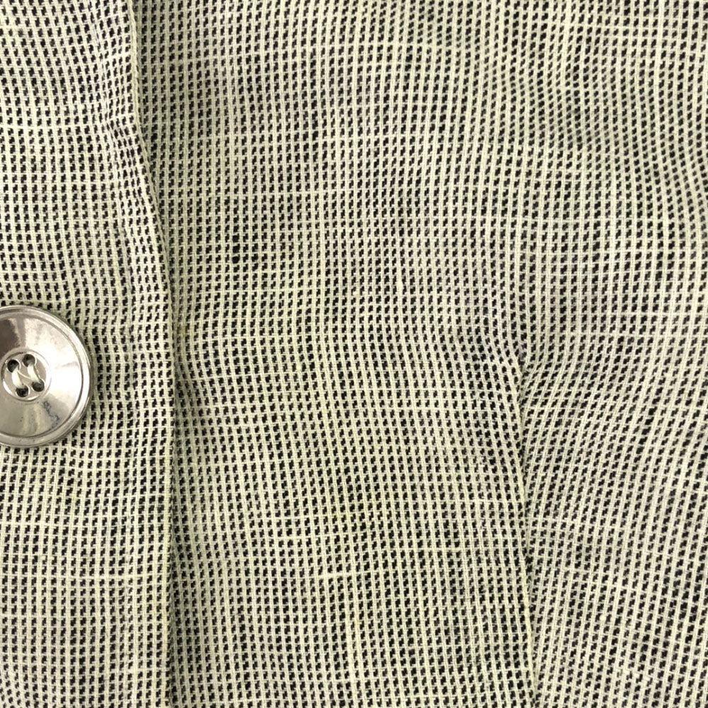 MAX MARA マックスマーラ イタリア製 チェック柄 テーラードジャケット 36 グレー系 レディース