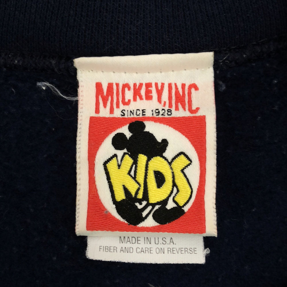 ミッキーインク USA製 グーフィー 長袖 スウェット トレーナー LG 10/12 ネイビー キッズ