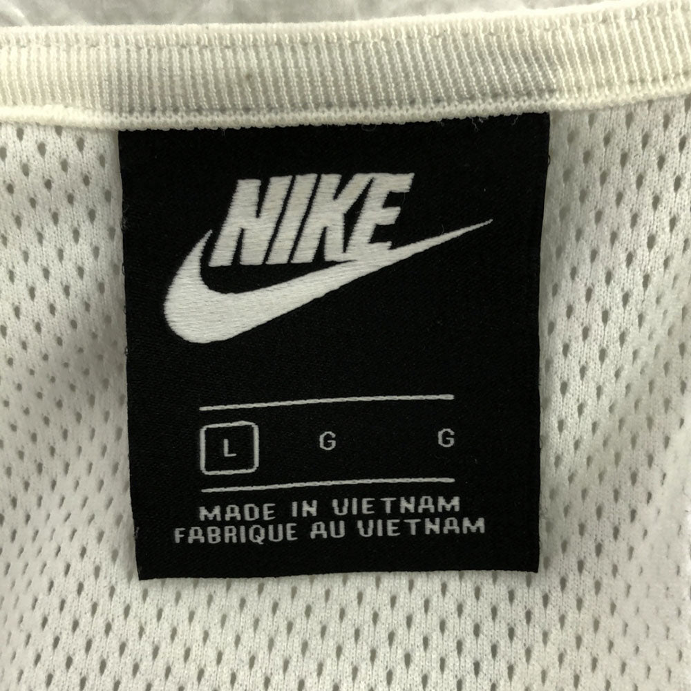 NIKE ナイキ スウッシュ ナイロンジャケット L ホワイト×ブラック 裏メッシュ メンズ
