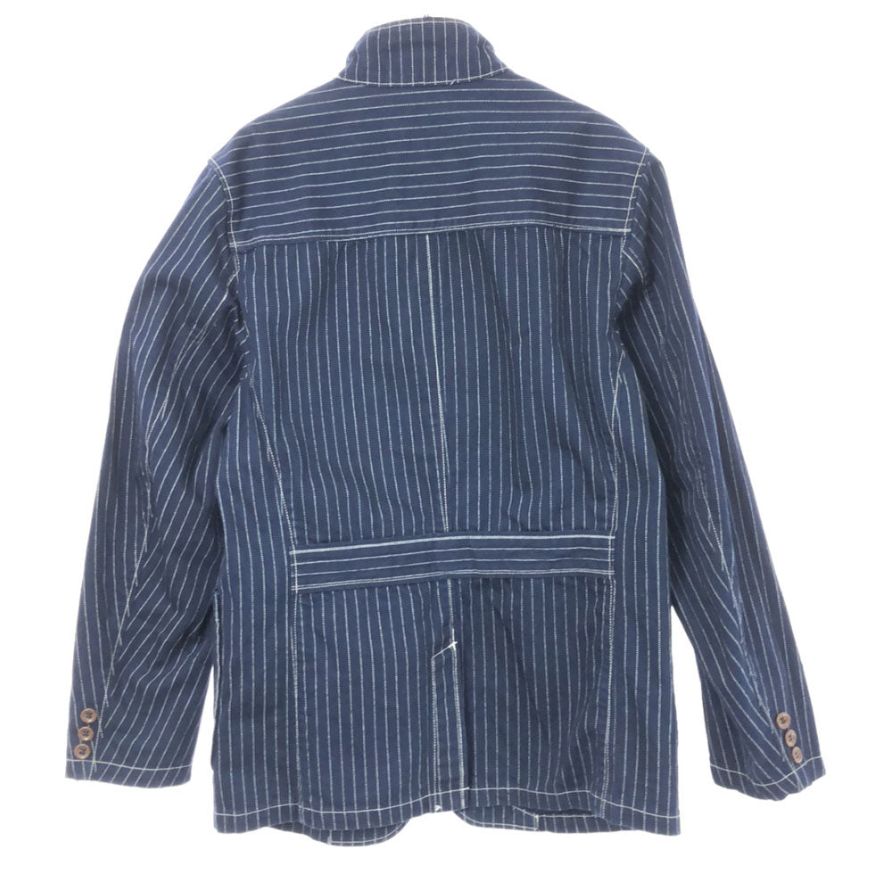 フェローズ インディゴ染め ストライブ柄 カバーオール 38 ネイビー×ホワイト Pherrow's メンズ