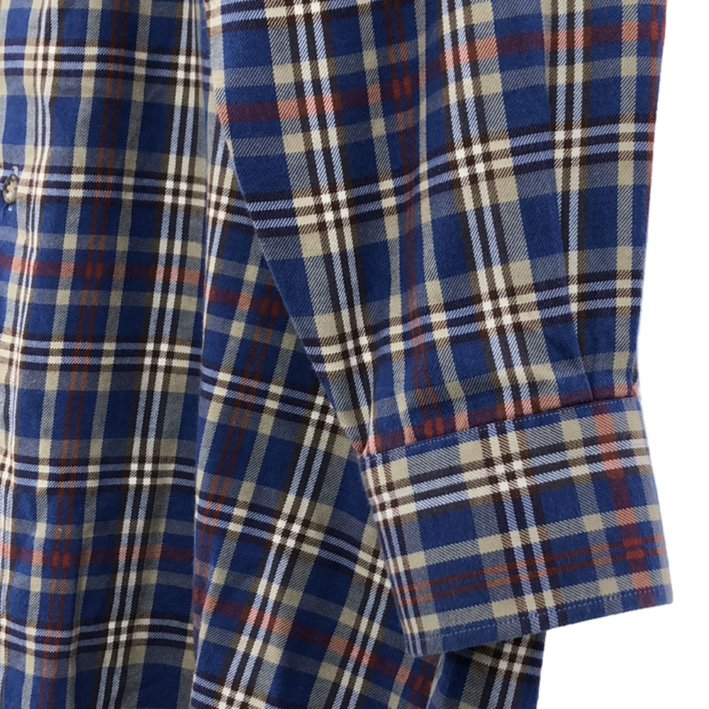 Burberrys バーバリーズ 90s チエック柄 長袖 シャツ ブルー系 オーダーメイド オールド メンズ