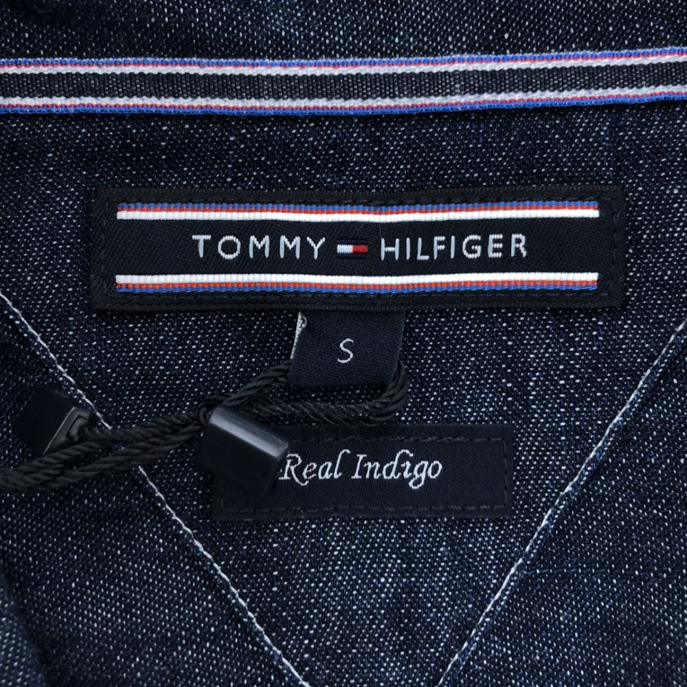 未使用 TOMMY HILFIGER トミーヒルフィガー 長袖 デニム ウエスタンシャツ S タグ付き メンズ