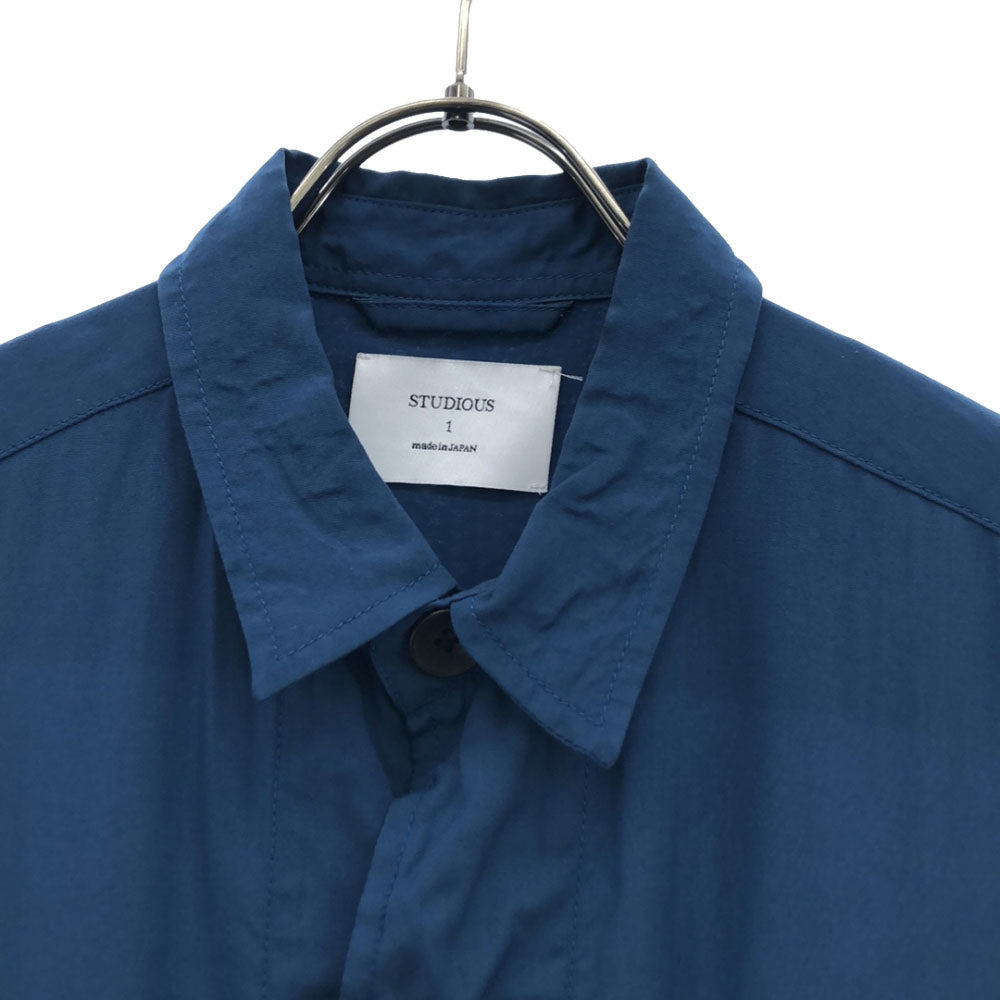STUDIOUS ステュディオス 日本製 長袖 コート 1 ブルー系 メンズ