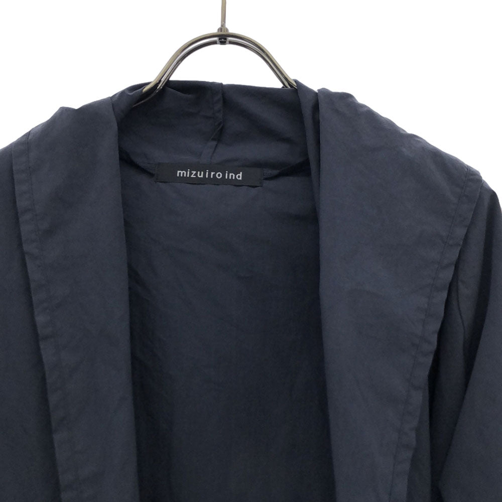 mizuiro ind ミズイロインド 日本製 羽織 コート ブラック メンズ
