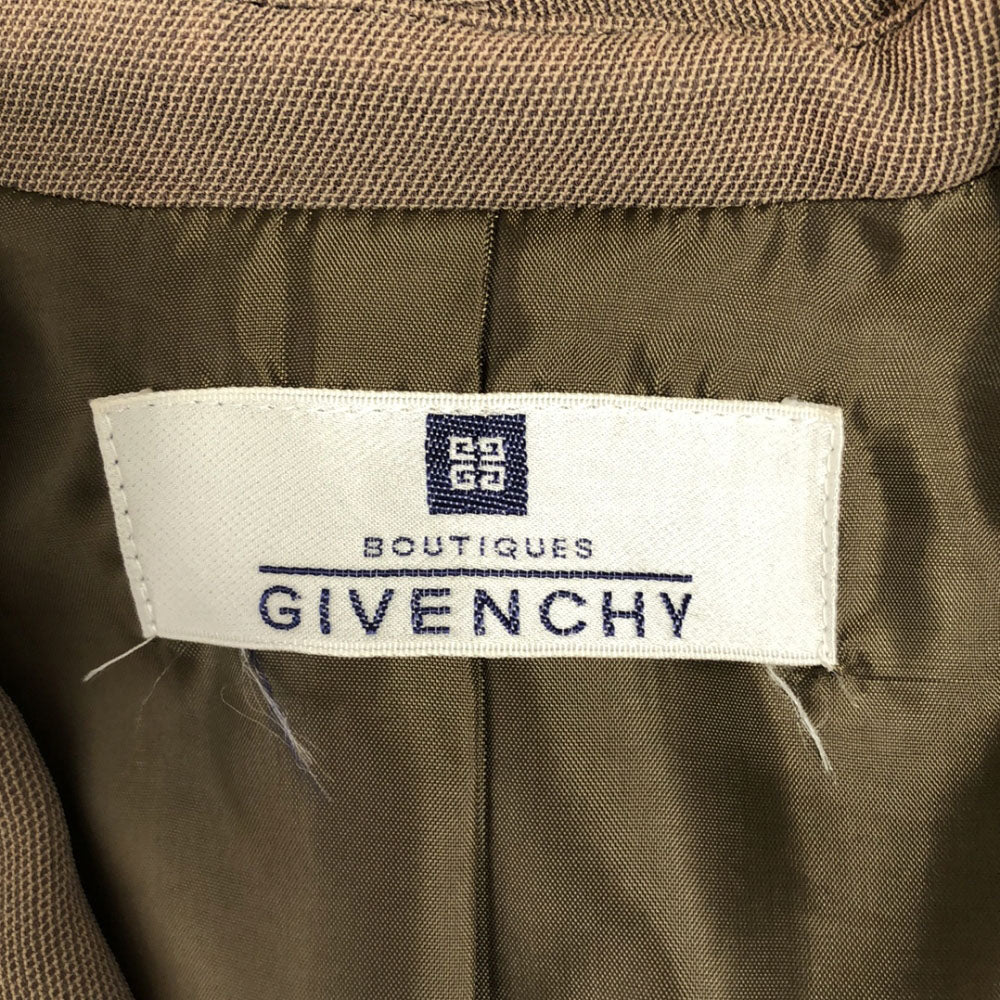Givenchy ジバンシー 90s テーラードジャケット 38 ブラウン オールド レディース
