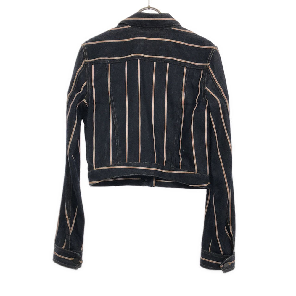 Alexander Wang アレキサンダーワン ストライプ デニムジャケット 2 ジージャン レディース