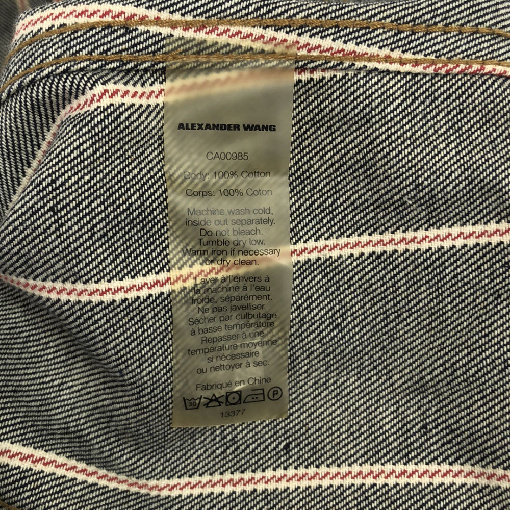 Alexander Wang アレキサンダーワン ストライプ デニムジャケット 2 ジージャン レディース
